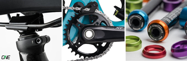 OneUp Components Announces New Chainrings, Thru-Axles, & Large-Diameter Dropper Post
